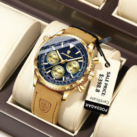 Mystic Veil Phantom Quartz – Illuminated Blackstone Luxury Watch - Shark & Sapphire