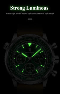 Mystic Veil Phantom Quartz – Illuminated Blackstone Luxury Watch - Shark & Sapphire