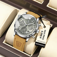 Mystic Veil Phantom Quartz – Illuminated Blackstone Luxury Watch - Shark & Sapphire