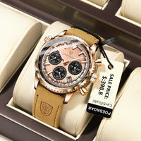 Mystic Veil Phantom Quartz – Illuminated Blackstone Luxury Watch - Shark & Sapphire