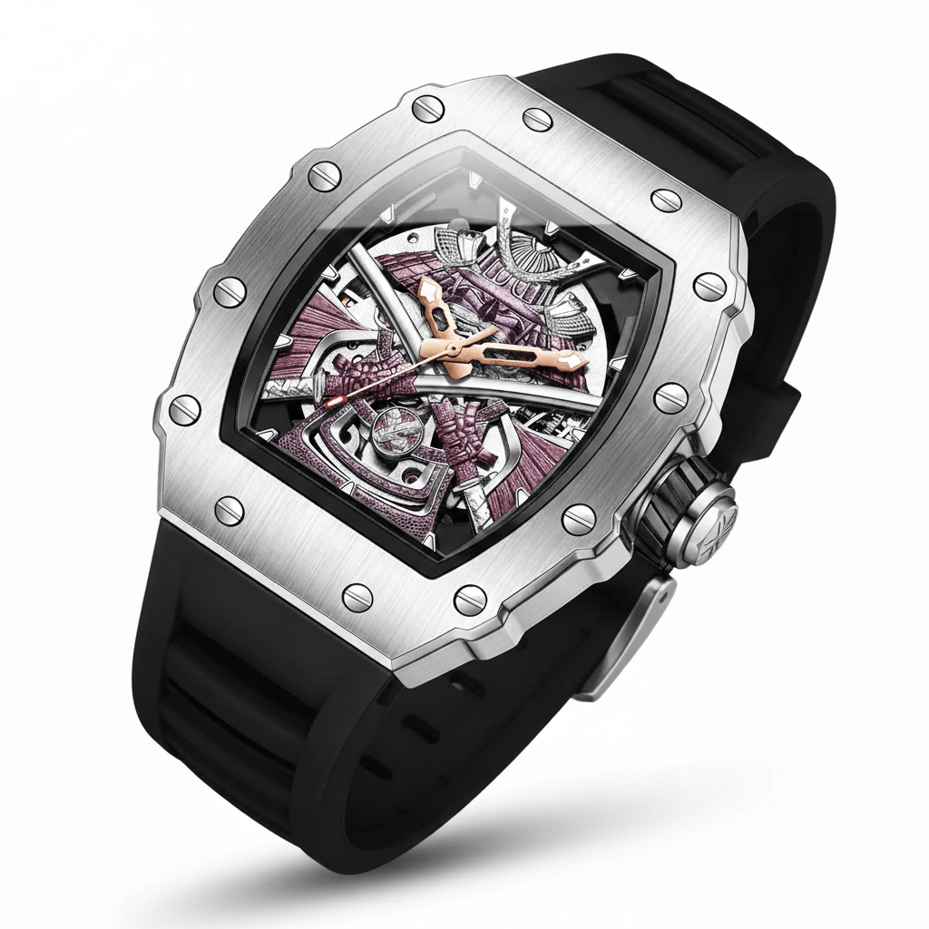 Obsidian Vault Skeleton Automatic - Shark & Sapphire