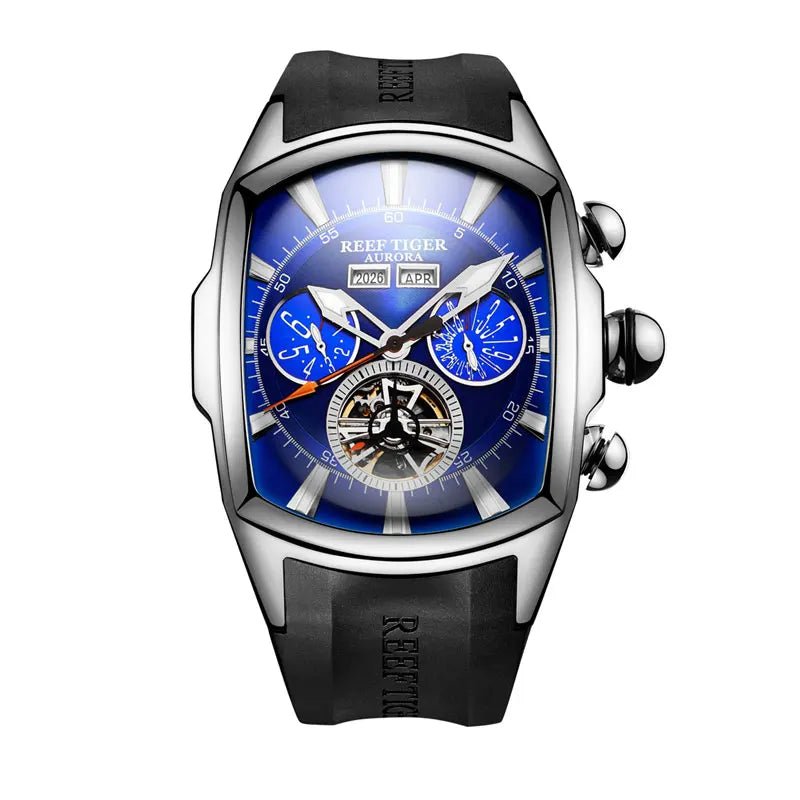 Sapphire Wave Luxury Tourbillon Flagship Timepiece - Shark & Sapphire
