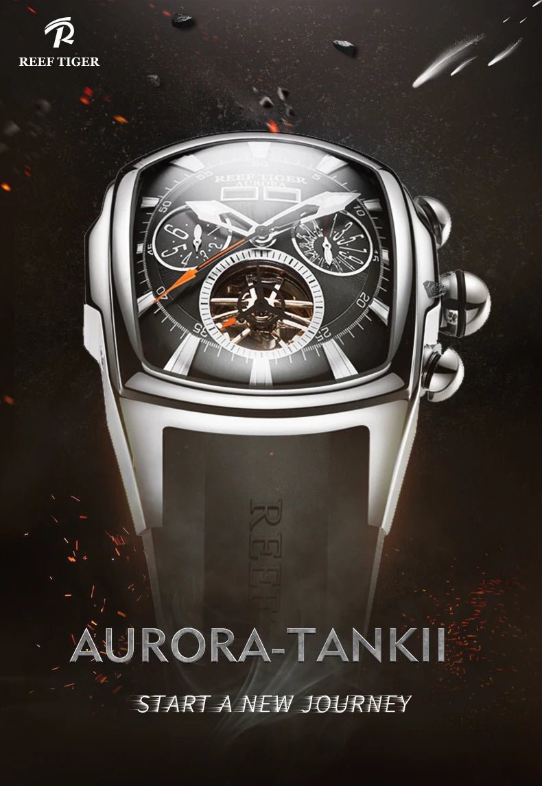 Sapphire Wave Luxury Tourbillon Flagship Timepiece - Shark & Sapphire
