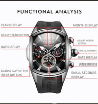 Sapphire Wave Luxury Tourbillon Flagship Timepiece - Shark & Sapphire