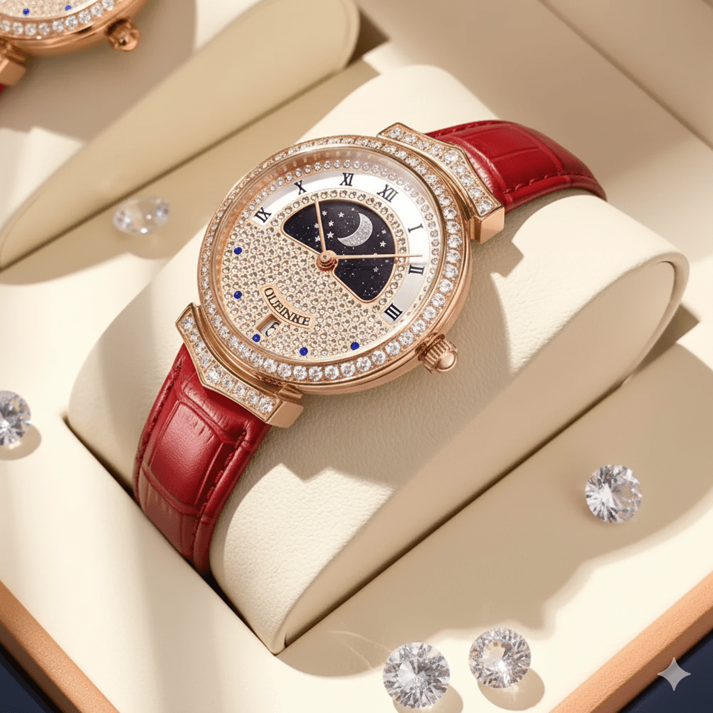 The Starlit Celestial – Moon Phase Diamond Edition - Shark & Sapphire