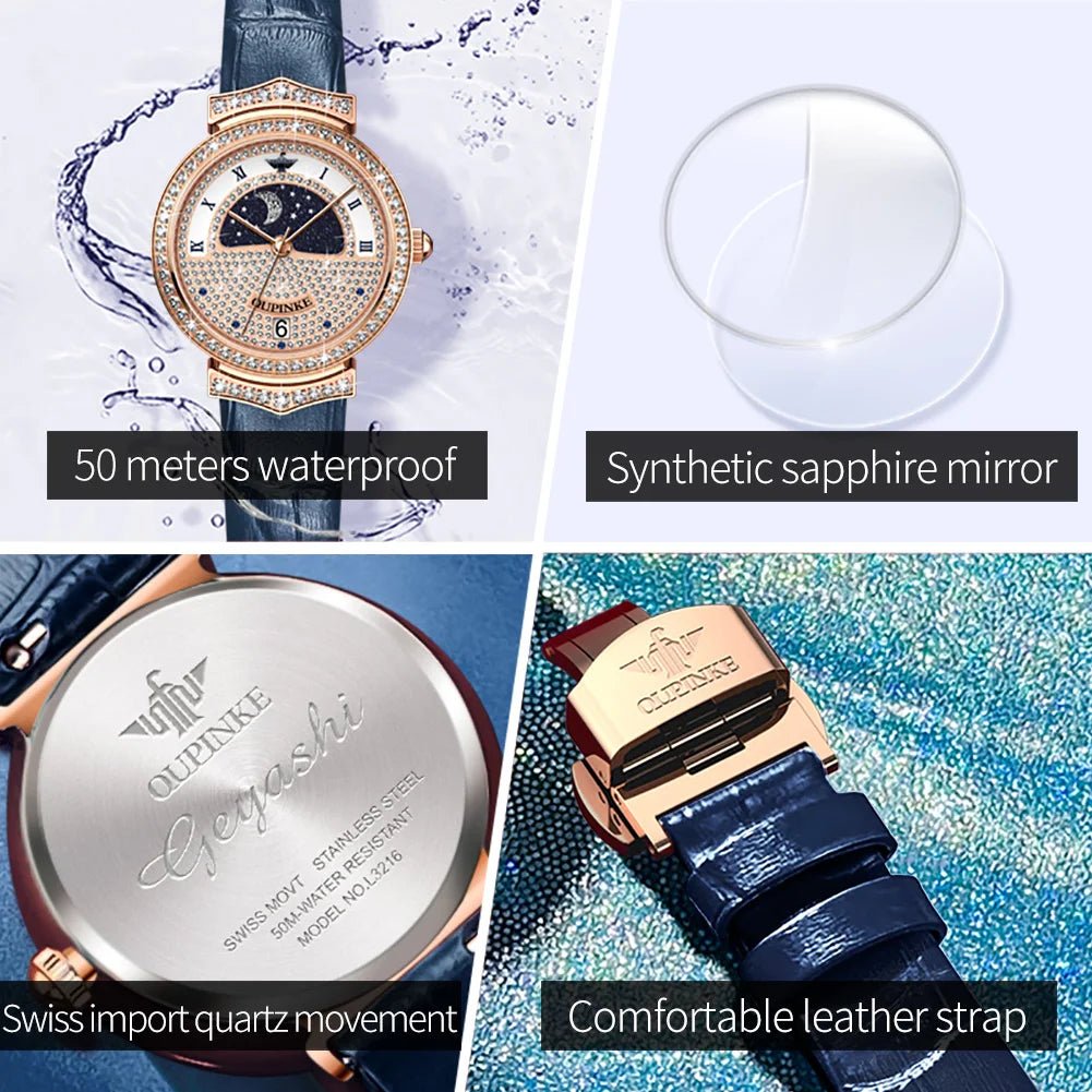 The Starlit Celestial – Moon Phase Diamond Edition - Shark & Sapphire